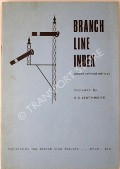 Book cover of Branch Line Index  by LEWTHWAITE, G.C. 